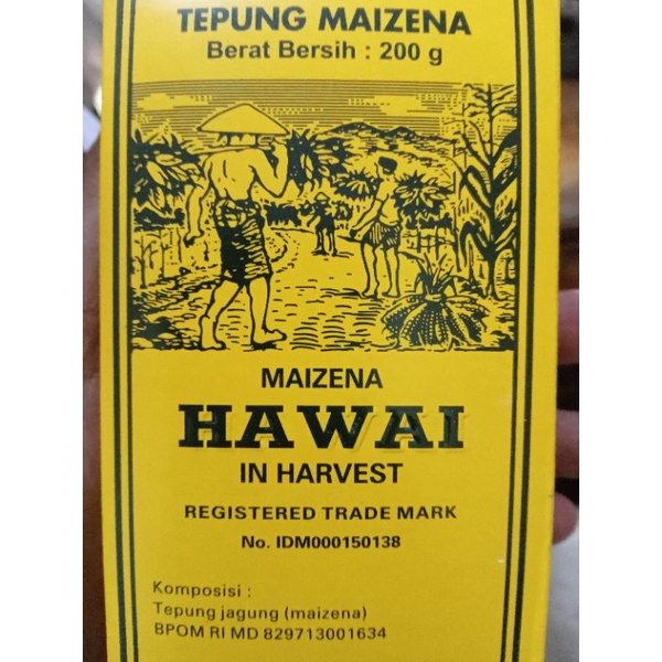 

tepung jagung (maizena) HAWAI 200gram