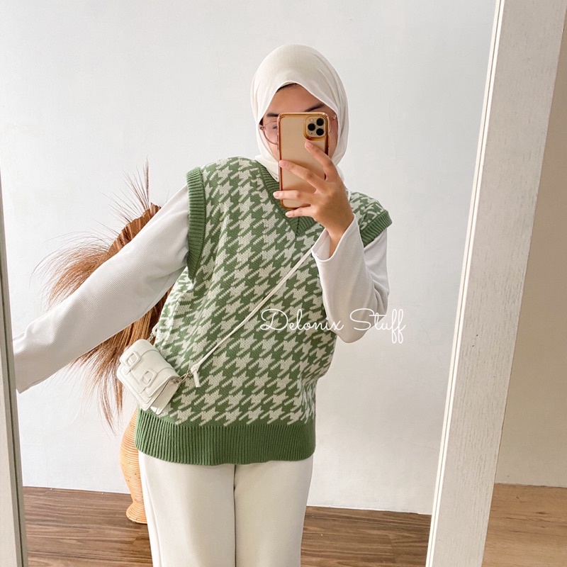 DELONIX | Houndstooth vest zara