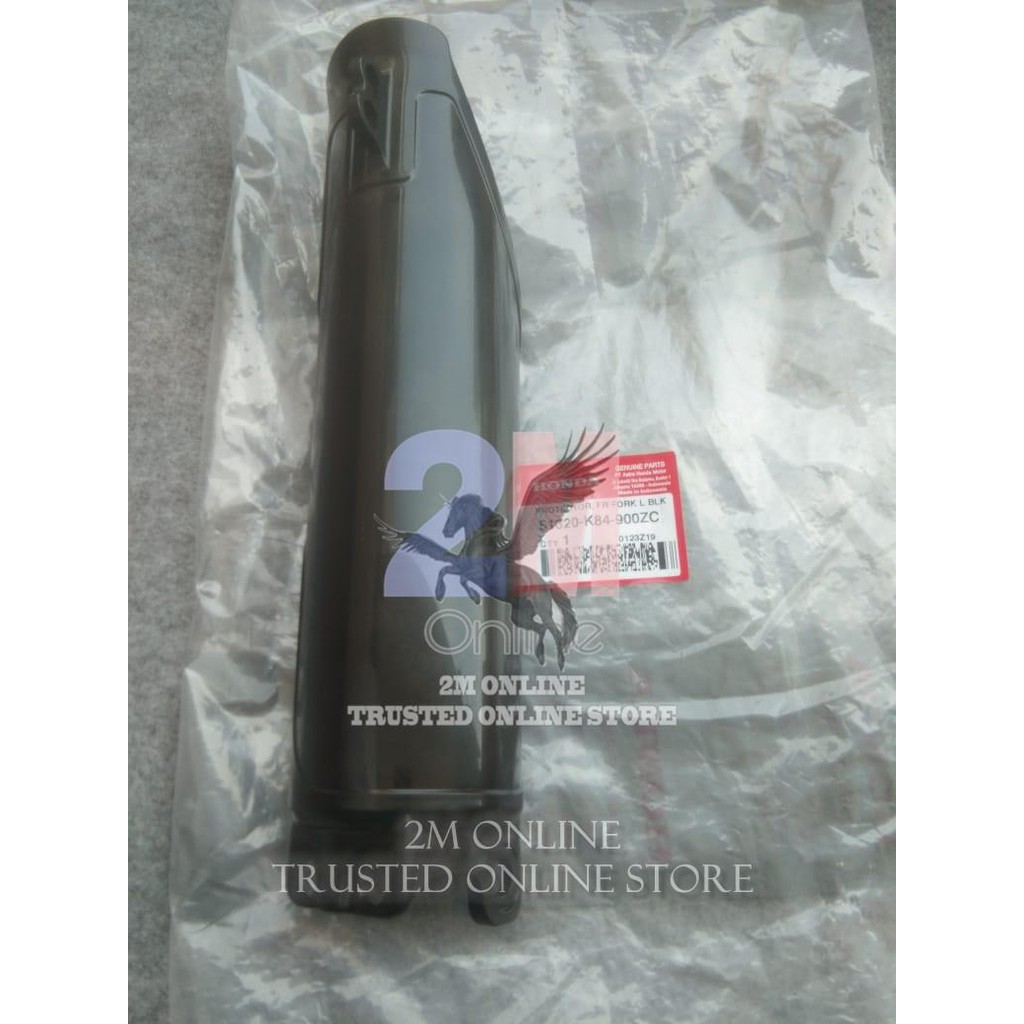 2m PROTECTOR SHOCK DEPAN KIRI CRF 150 HITAM ORI AHM 51620-K84-900ZC