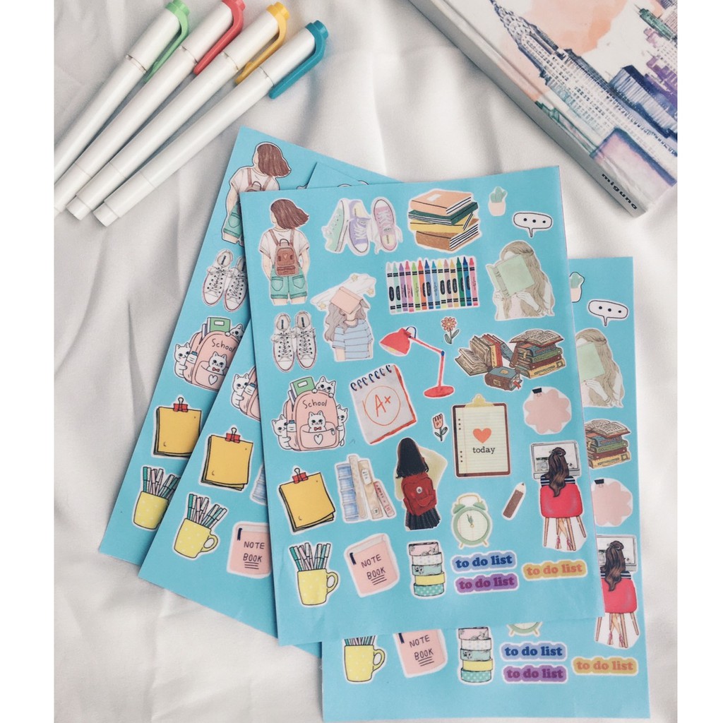 

back to school sticker set
