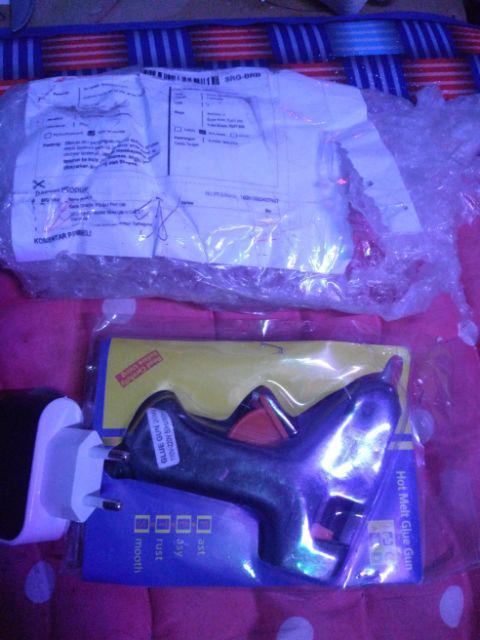 Glue Gun 20 Watt Alat Lem Tembak Serbaguna New Ada Tombol On /off