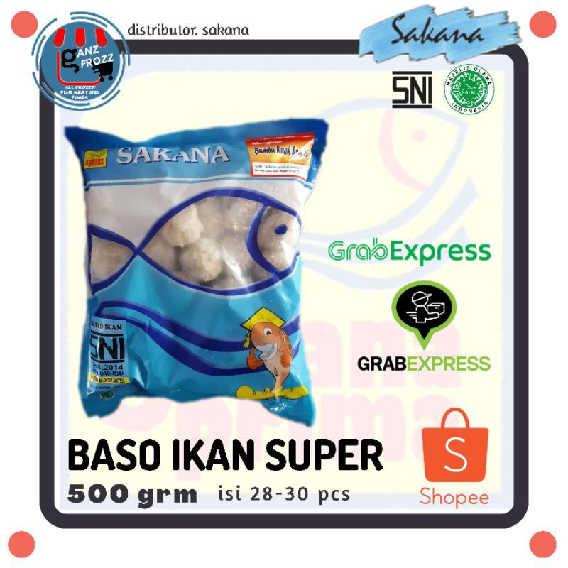 

Baso Ikan Super Sakana, Baso Ikan, 500gr