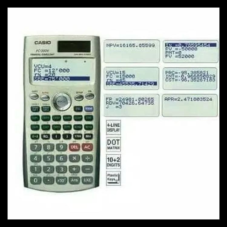 

Diskon Calculator Financial Fc 200V Casio Keren