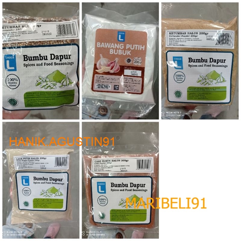 

Bumbu Masak Rempah Choice L Banyak Varian Kemasan 200gr / Bumbu Dapur Halus maribeli91