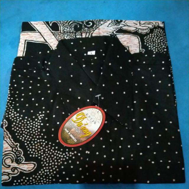 Kemeja Batik Pria Modern Motif Wayang Titik
