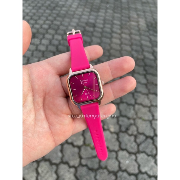 Jam Tangan Alexandre Christie Ac 2964 Original Pink Wanita