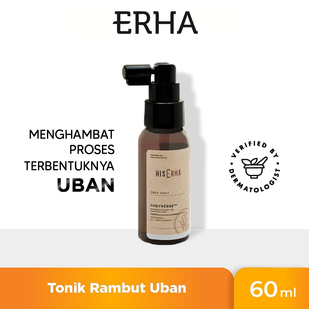 HISERHA Grey Tonic 60ml - Tonic Rambut Anti Uban