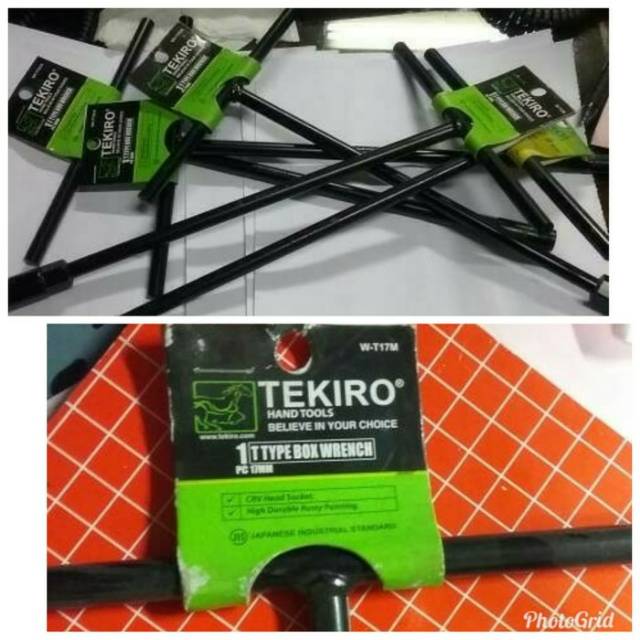 TEKIRO Kunci T sepaket ukuran 8.10.12.14.17