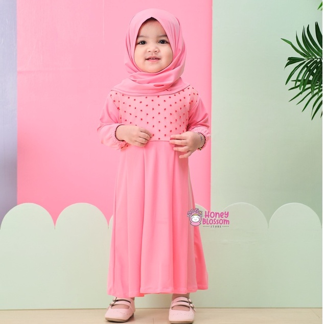 HONEYBLOSSOM gamis bayi / gamis bayi perempuan 0 6 bulan / gamis bayi perempuan alesha