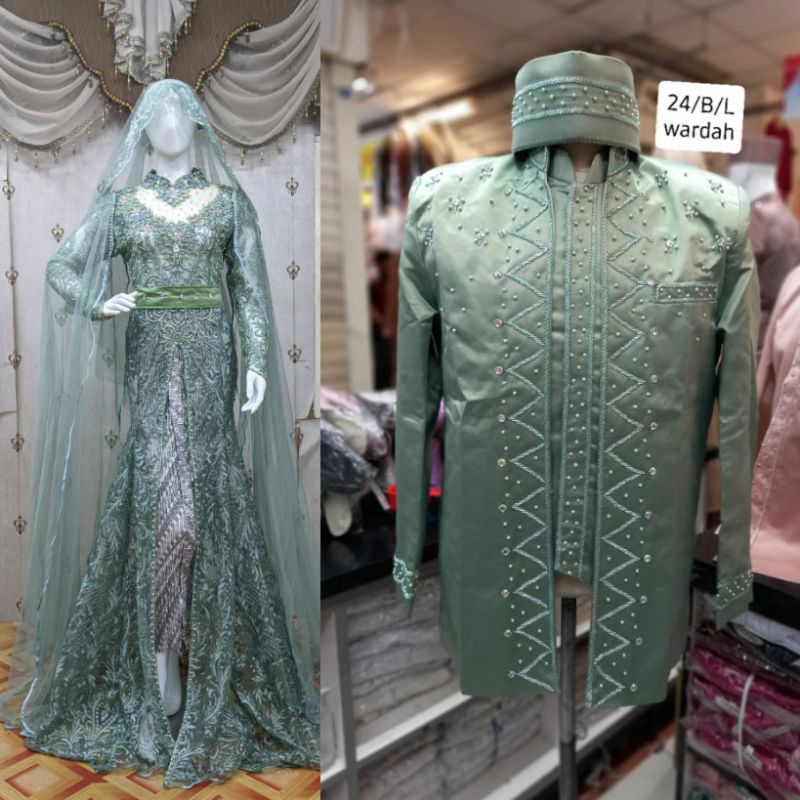 TERBARU KEBAYA  COUPLE MEWAH MODERN//COUPLE JAS KEBAYA SEMATA KAKI //BESKAP