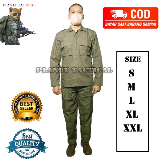 SERAGAM BAJU POL PP BAHAN RIPSTOK GROSIR