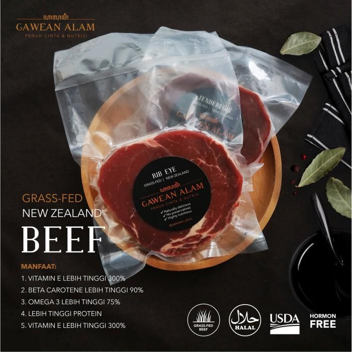 

Steak | Nz Grass-Fed Rib Eye - Daging Sapi Rib Eye - Steak Cut (200 Gram)