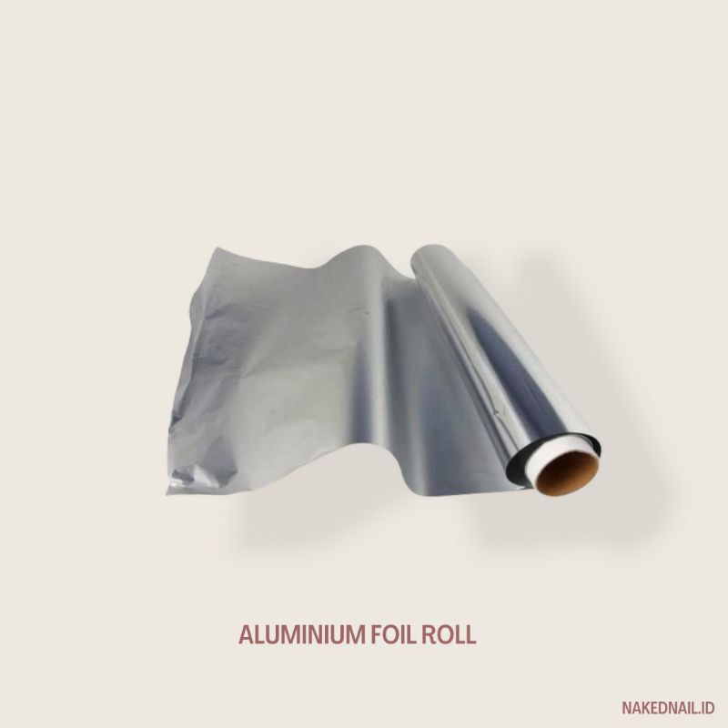 ALUMUNIUM FOIL roll soak off tebal panjang  hemat nailart nail art