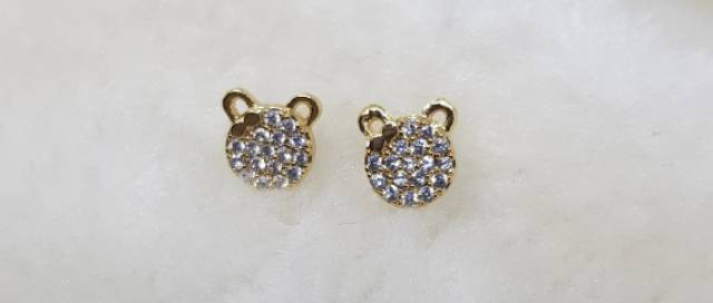 Fifi Fashion Anting Giwang Gold Diamond Xuping Titanium Antikarat Antialergi