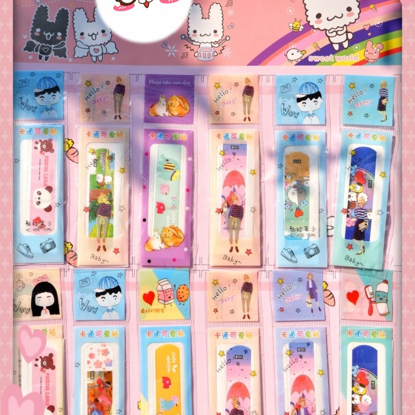Hansaplast Anak Motif Karakter Kartun / Plester Luka Anak karakter Motif Lucu Perpcs