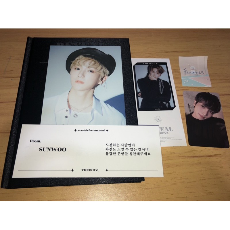 [READY] THE BOYZ REVEAL Moon Ver. (Hyunjae Postcard + Jacob Film, Sangyeon PC, Sunwoo scratch card)