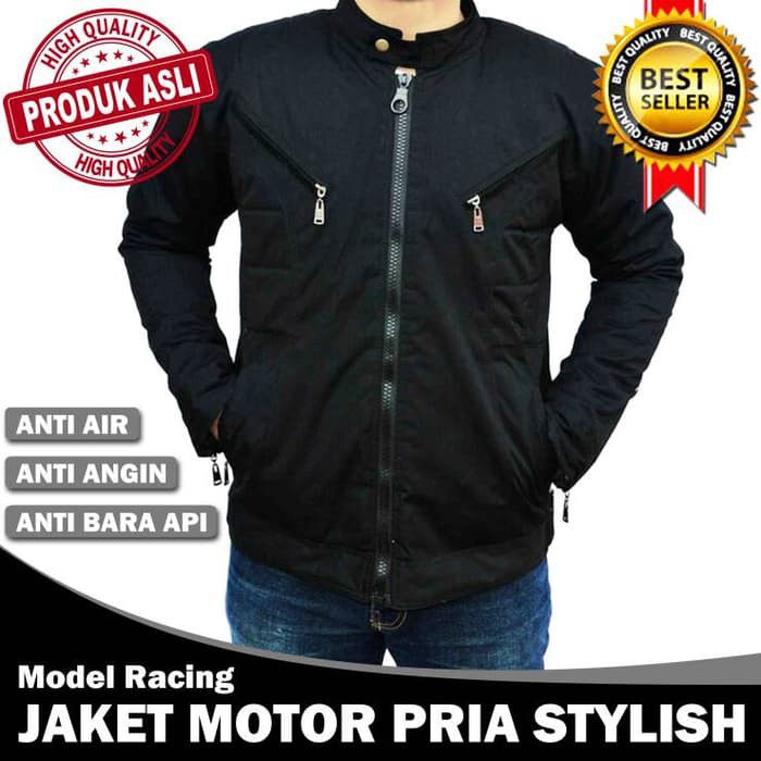 JAKET MOTOR PRIA STYLISH ANTI AIR/ANGIN/BARA API MODEL RACING PREMIUM