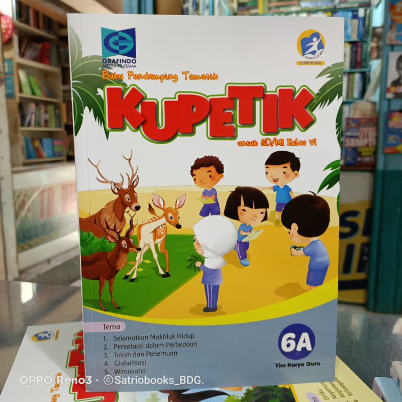 Kupetik 6a Pendamping Tematik Sd Mi Kelas 6 Semester 1 Edisi Revisi Grafindo Shopee Indonesia