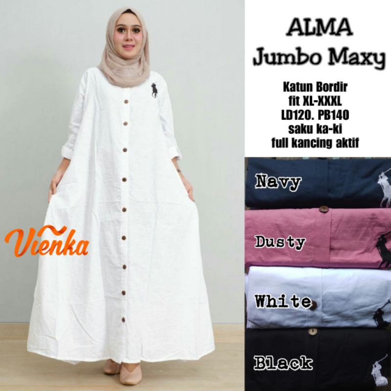 RESTOCK GAMIS JUMBO/Ld120 Pj140 fit XL-XXXL/Katun Bordir