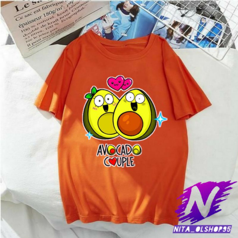 baju avocado kaos anak kartun avocado animasi