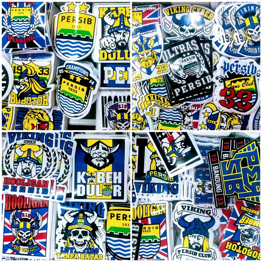 

Langsung Order stiker sticker persib bandung isi 100 pcs Obral