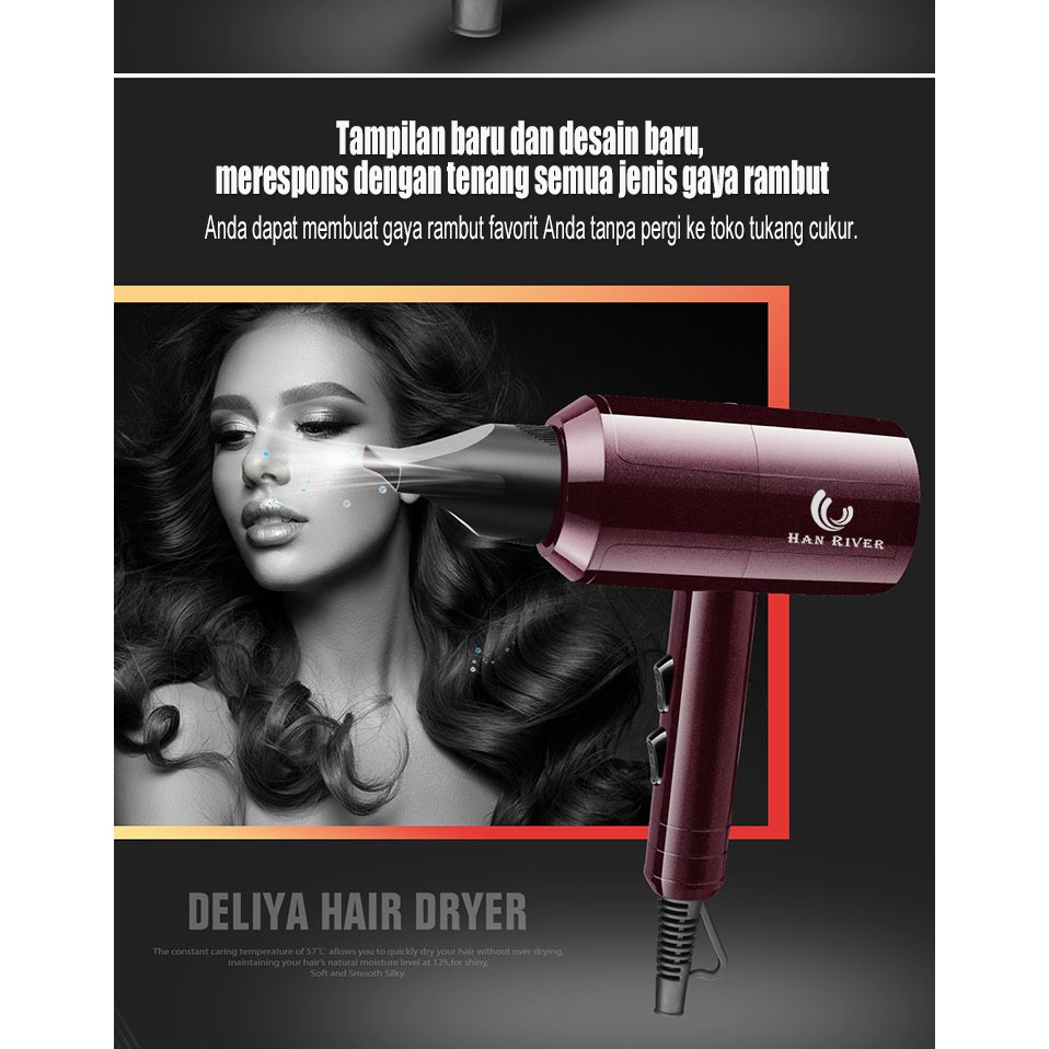 Hair dryer 8030 Pengering Rambut 750 Watt