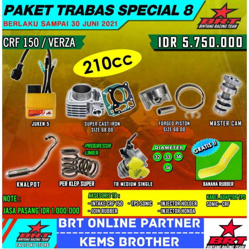 PAKET BRT CRF TRABAS SPECIAL 8