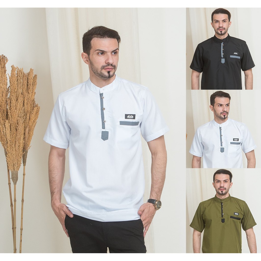 Baju Koko Noor New Warna Hijau Premium High Class grade Kurta Palestina Promo