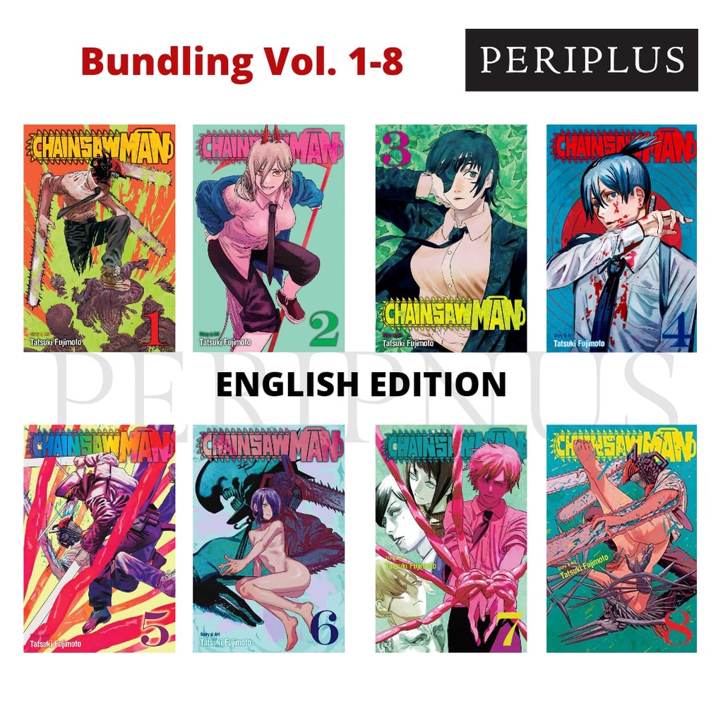 ChainSaw Man Bundling Vol 1 - 8 -Bundling-Buku Ori Periplus