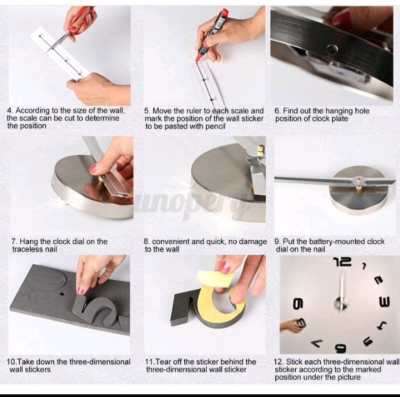 JAM DINDING JUMBO 150cm  JAM UNIK JAM DINDING 100% JUMBO JAM UNIK JAM DINDING 3D JAM DINDING TIDAK BERDETAK-2