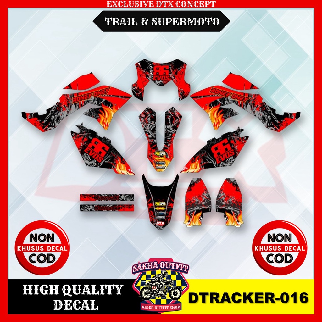 decal dtracker decal dtracker 150 decal dtracker 150 full body decal dtracker Supermoto decal klx dt