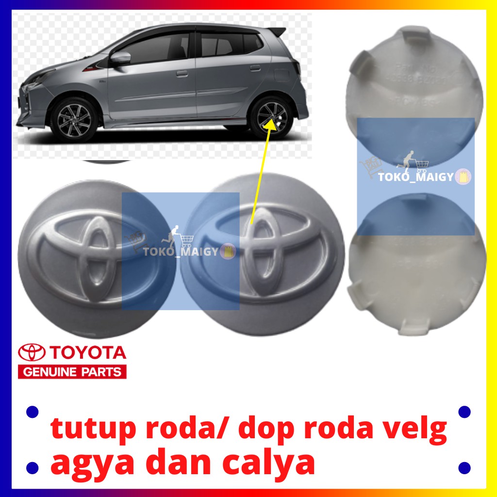 Dop Roda Agya/ Tutup Velg Calya/ Dop Roda Toyota/ Dop roda Tutup Velg Agya Calya Original