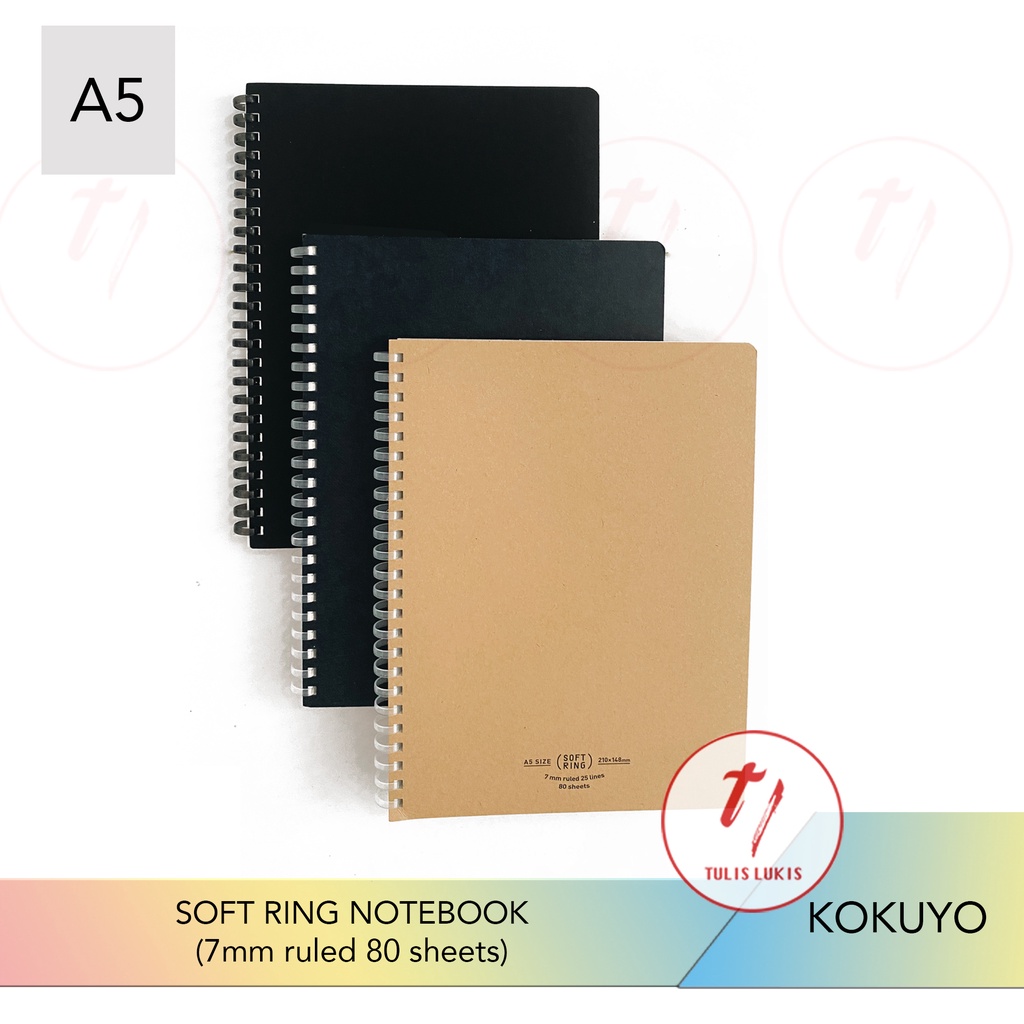 

Kokuyo Soft Ring Notebook Lined 7mm size A5 (SV-638A)