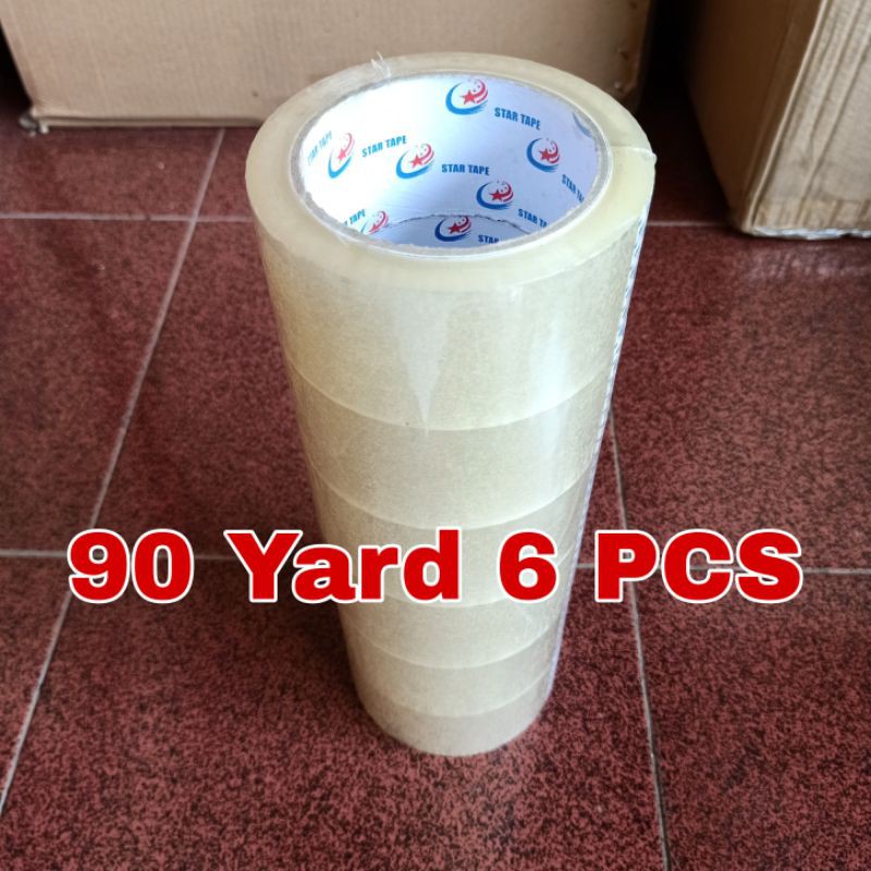 

LAKBAN MURAH 90 YARD 6 PCS Solasi Perekat Lamban STARTAPE
