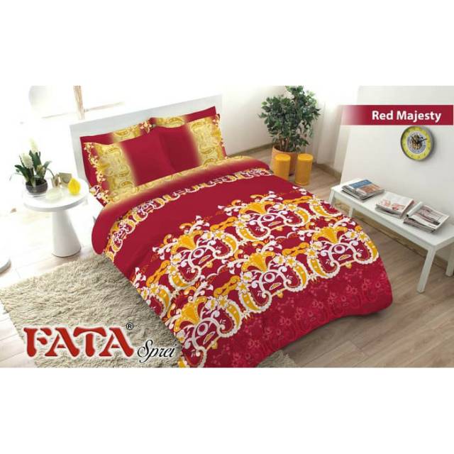 Sprei FATA King size (180x200) no 1 motif Red majesty/honey polkadot/mickeyminnie/blackberry