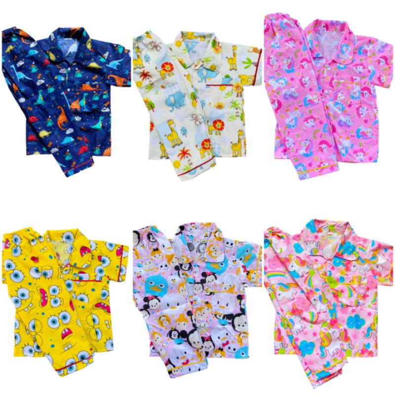 Piyama anak / Piyama anak perempuan / Piyama anak laki laki / Piyama anak trendy / Baju tidur / Baju
