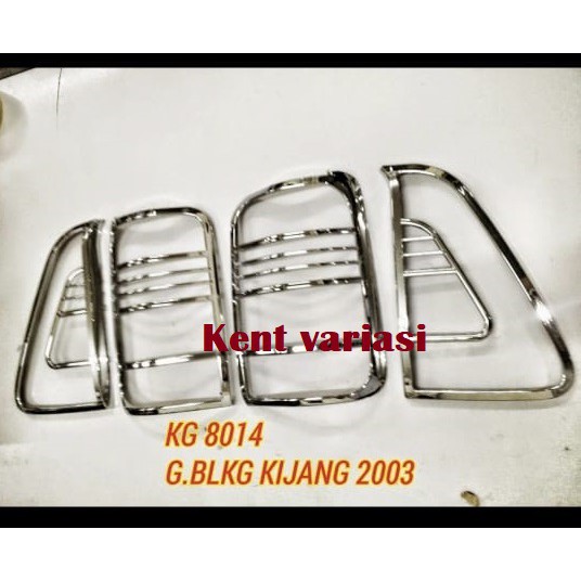 Garnish Lis Lampu Belakang Kijang Kapsul 2003 Chrome