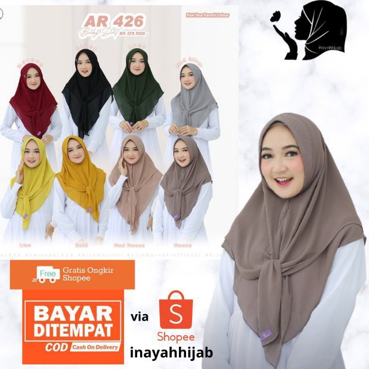 TERLARIS √ Ar 426 hijab instan by hijab ar rafi original hijab instan - INAYAHHIJAB