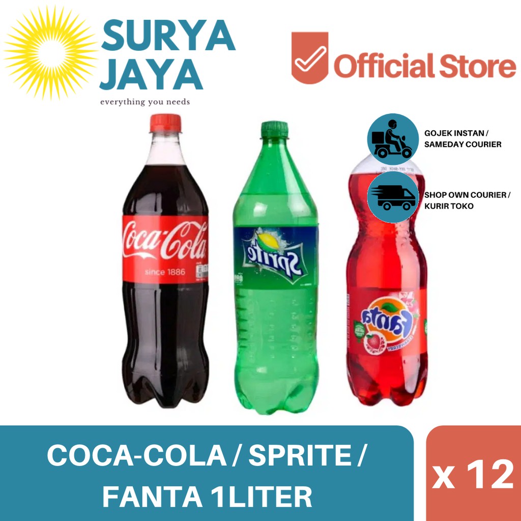 Jual Distributor Coca Cola Sprite Fanta 1l Isi 1pcs Agen Coca Cola Sprite Fanta 1 Liter 8181