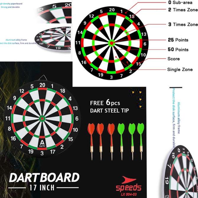 Hadir Papan Dart Board Game Pro Besar - Dinding Papan Busur Panahan Dart - Dart 12", Bubble Wrap