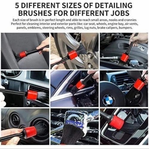 Brush Detailing Set 5in1 Kuas Sikat Poles Pembersih Interior Mobil 745