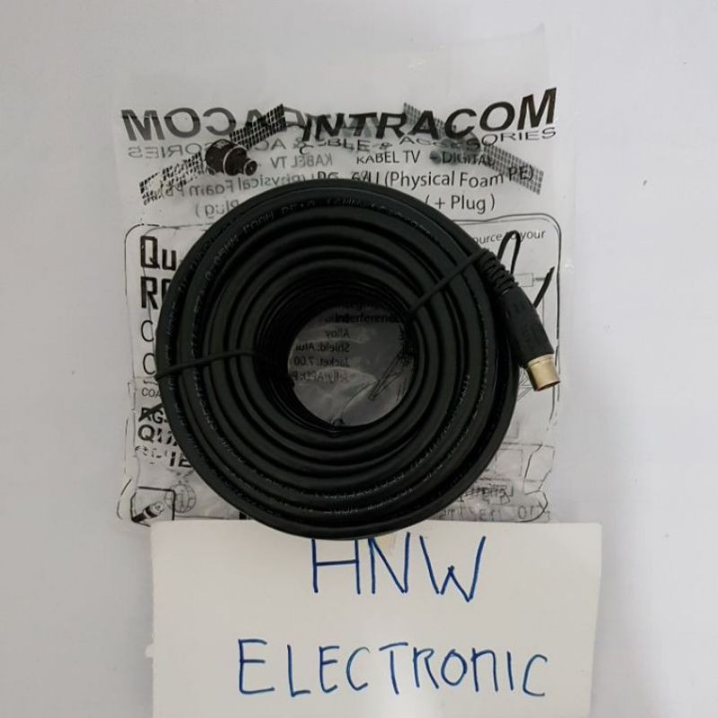 kabel TV antena Intracom 20 meter 20m 5C cable coaxial R6