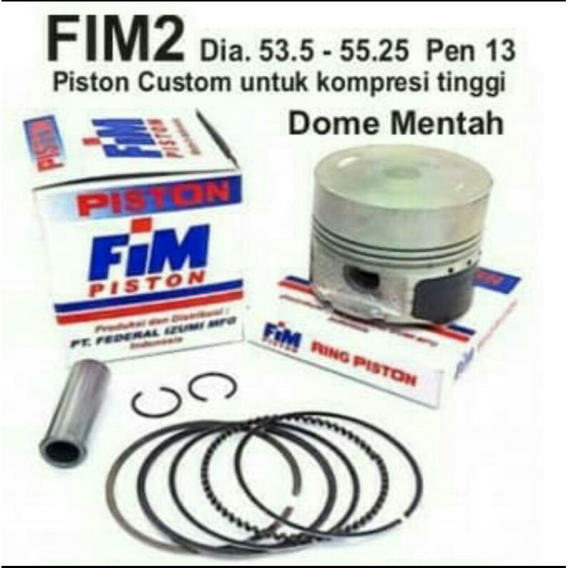 fim piston kit 54mm pin 13 - fim2 jupiter z kaze dome mentah