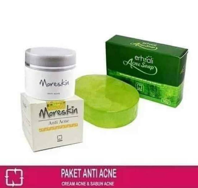 PAKET JERAWAT NASA PAKET ANTI ACNE MORESKIN NASA CREAM ACNE SABUN JERAWAT TERAMPUH OBAT BRUNTUSAN