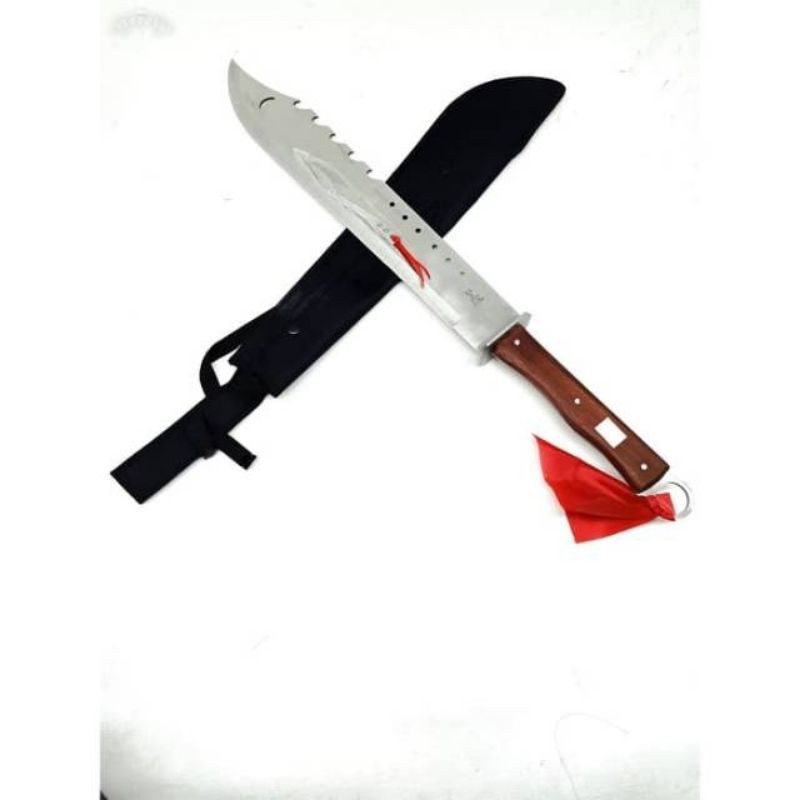 PISAU BESAR ANAK SURVIVAL KIT BUSHCRAFT HUNTING BERBURU CAMPING GUNUNG HUTAN IMPORT