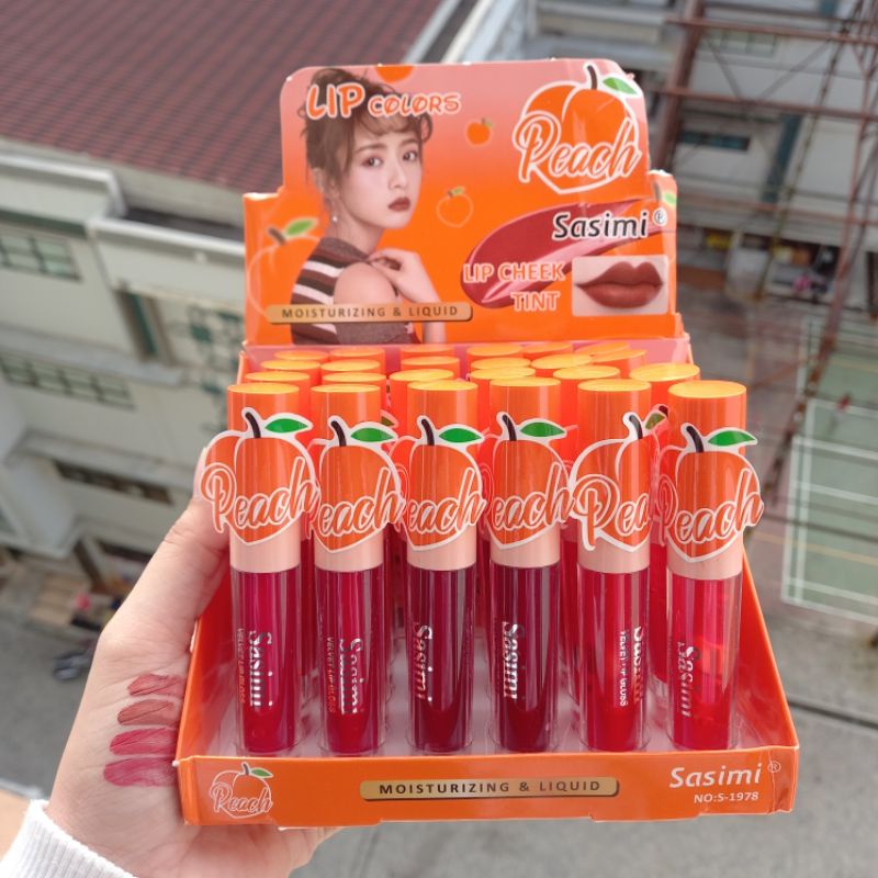 PROMO PER12PCS!!!LIP TINT PEACH SASIMI S-1978