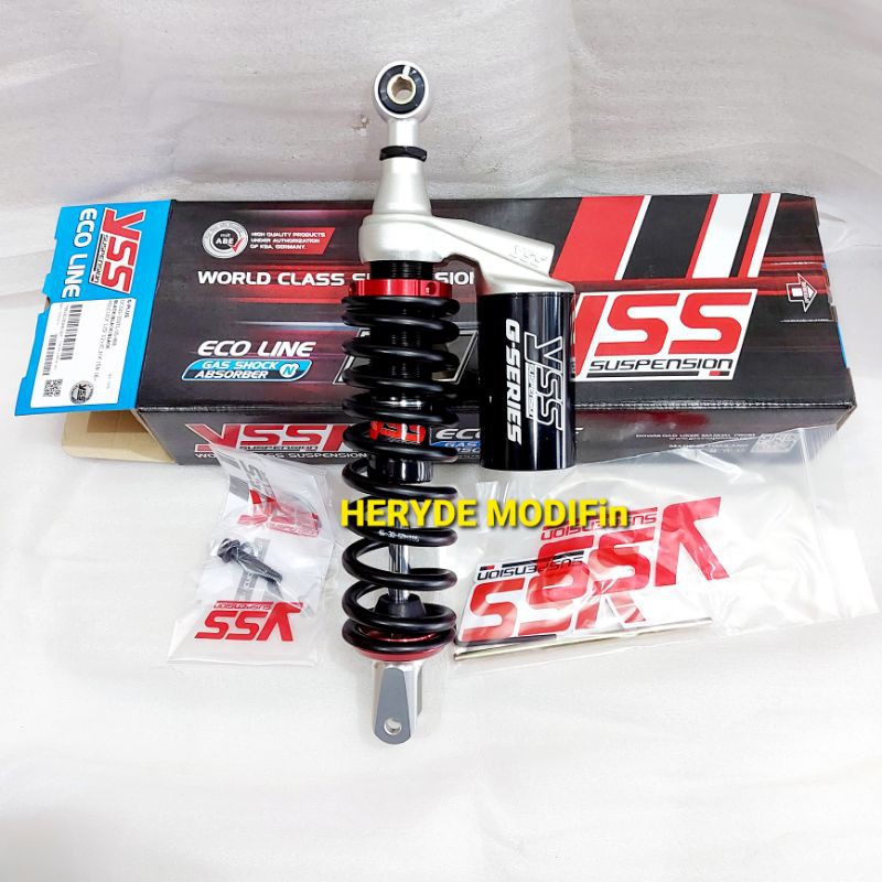 Shock Tabung YSS New G Plus All Black 330 mm XRIDE VARIO 125 VARIO 150 SCOOPY ring12 Original YSS