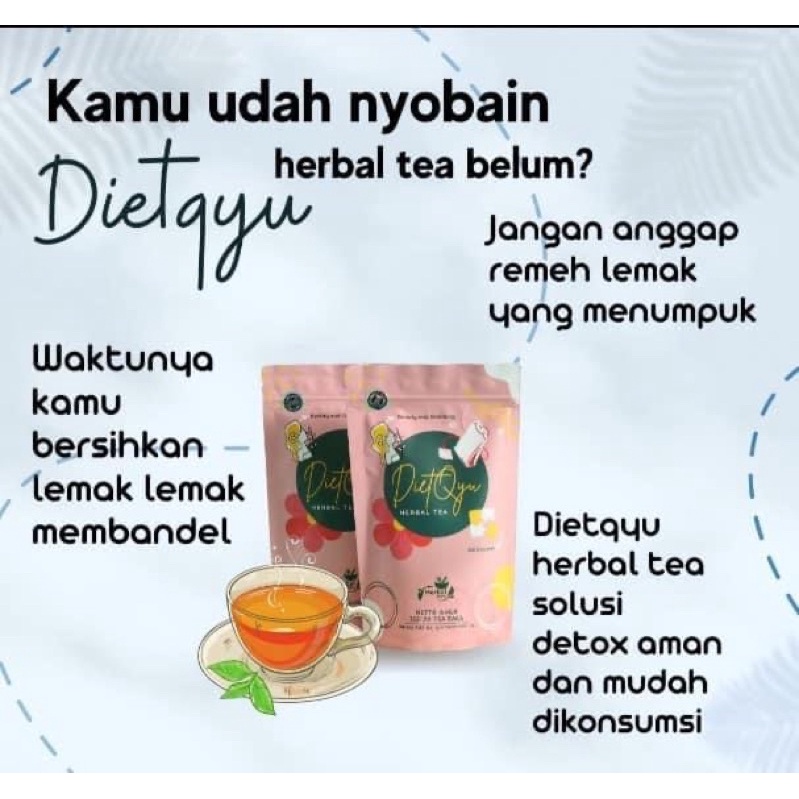 [ BISA COD ] TEH DIETQYU HERBAL