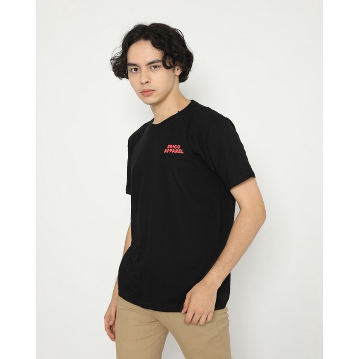 pria-kaos- kaos unisex erigo t-shirt dragon fire cotton combed black - s -kaos-pria 750 atasan-pria-