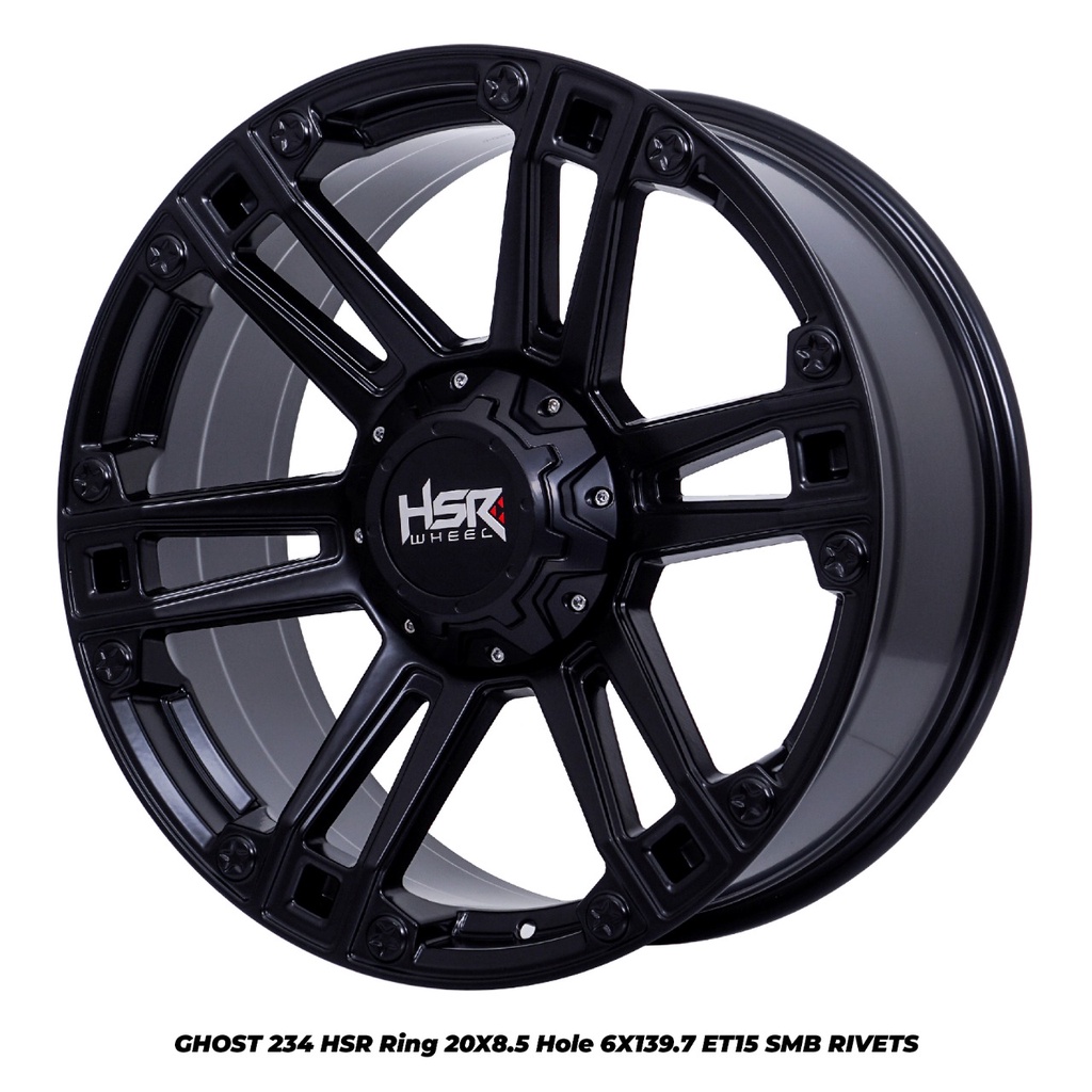 velg hsr wheel ghost ring 20 lebar 8,5 pnp fortuner pajero triton dmax